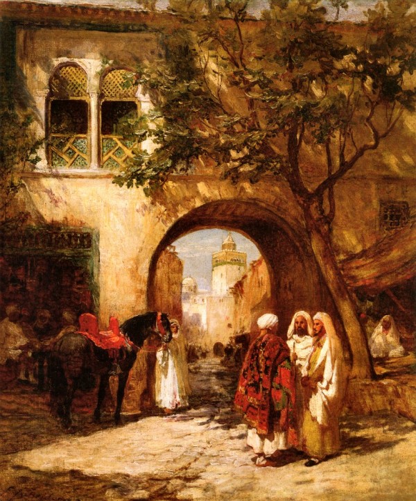 By the city gate by Frederick Arthur Bridgman